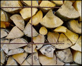 Muro di legna