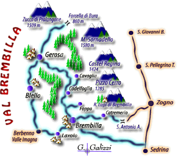 Cartina Val Brembilla